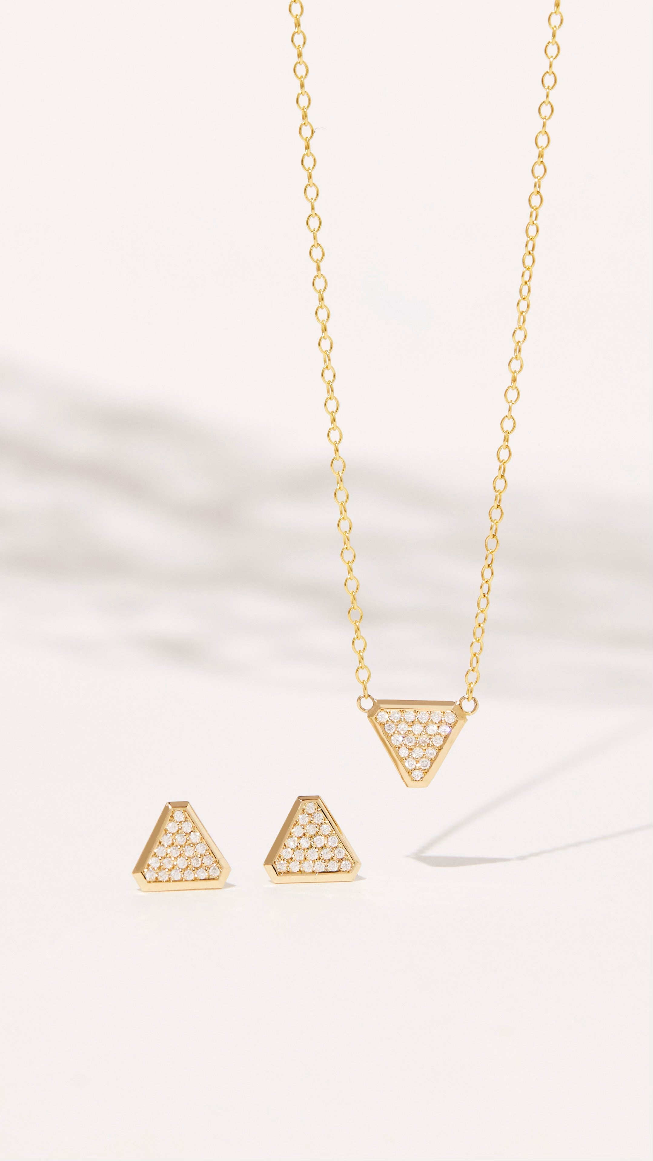 Diamond Benitoite Studs Stud Earrings Elisabeth Bell Jewelry   