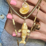 Articulated Fish Pendant Pendant Maura Green