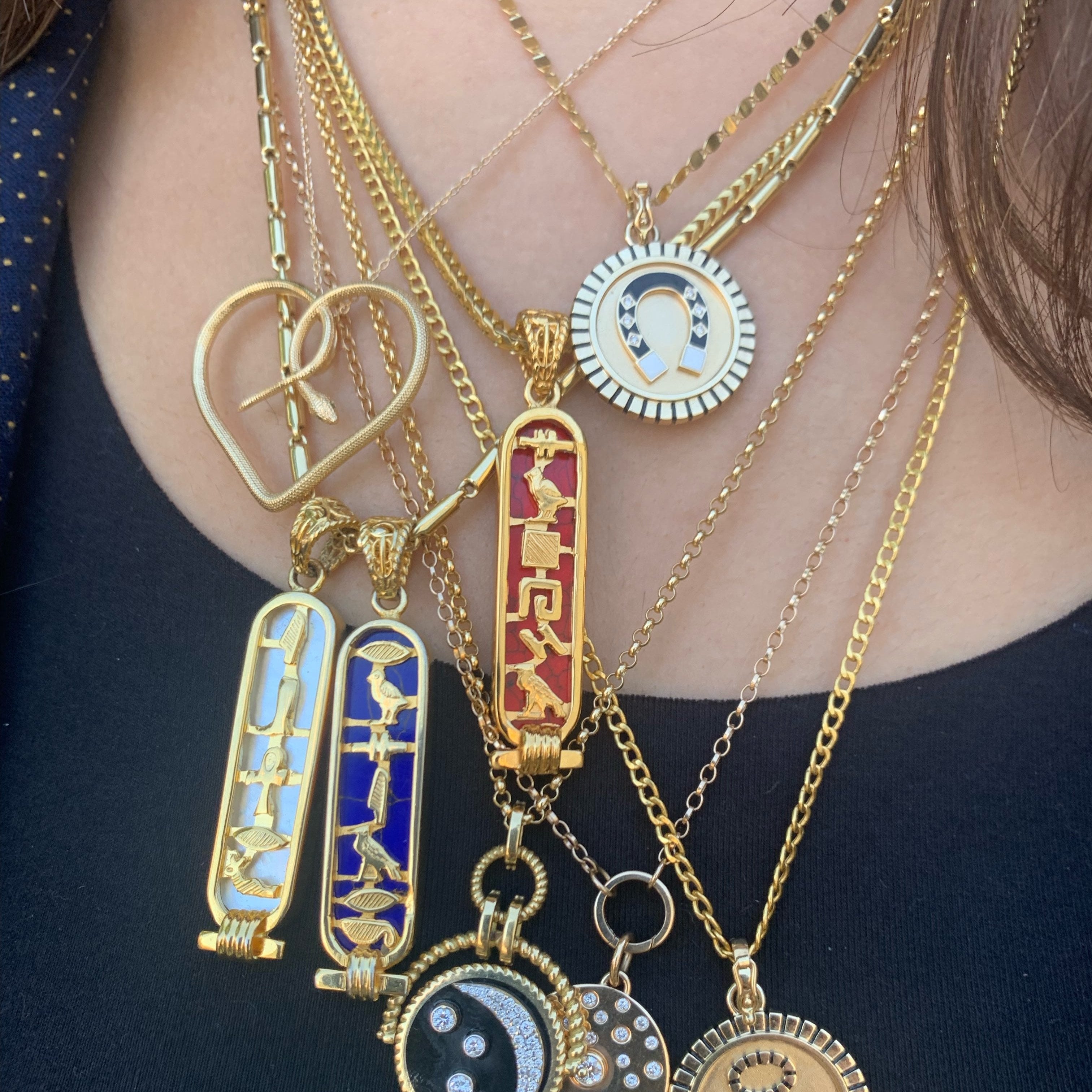 For the Love of Snakes Pendant Necklace Pendant Necklace Perez Bitan