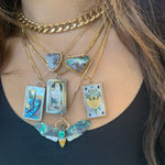 Three of Cups Tarot Charm Charm Maura Green   