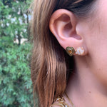 Citrine Heart Stud Stud Earrings Roseark Deux