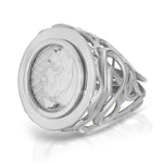 Lioness Coin Statement Ring Statement Ring MAE + LANG 14k Gold White Gold 6
