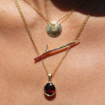 Rainbow Horizontal Thorn Necklace Pendant Necklace Elisabeth Bell Jewelry