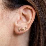 Snail Mini Studs Studs Maura Green Single