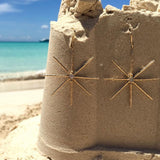 Sea Star Earrings with Diamonds Drop Earrings Elisabeth Bell Jewelry   