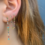 Rainbow Drop Earrings Drop Earrings Roseark Deux   