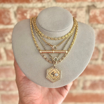 Vintage Textured Toggle Charm Roseark Vintage