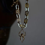 2x2 Link Necklace with Spider Chain Necklace Crescent Heights HARDware Lab