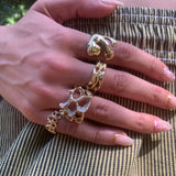 Triple Wave Ring Cocktail Ring Yakira Rona