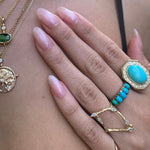 Antique Victorian Five-Stone Turquoise Ring Ring Roseark Vintage