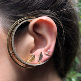Saturn Ear Cuff with Diamonds
