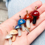 Night Berry Mushroom Charm with Diamond Charm Maura Green