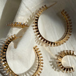 Tricone Loop Earrings, Large Hoop Earrings Ritique