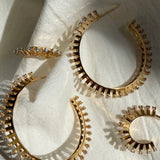 Tricone Loop Earrings, Large Hoop Earrings Ritique