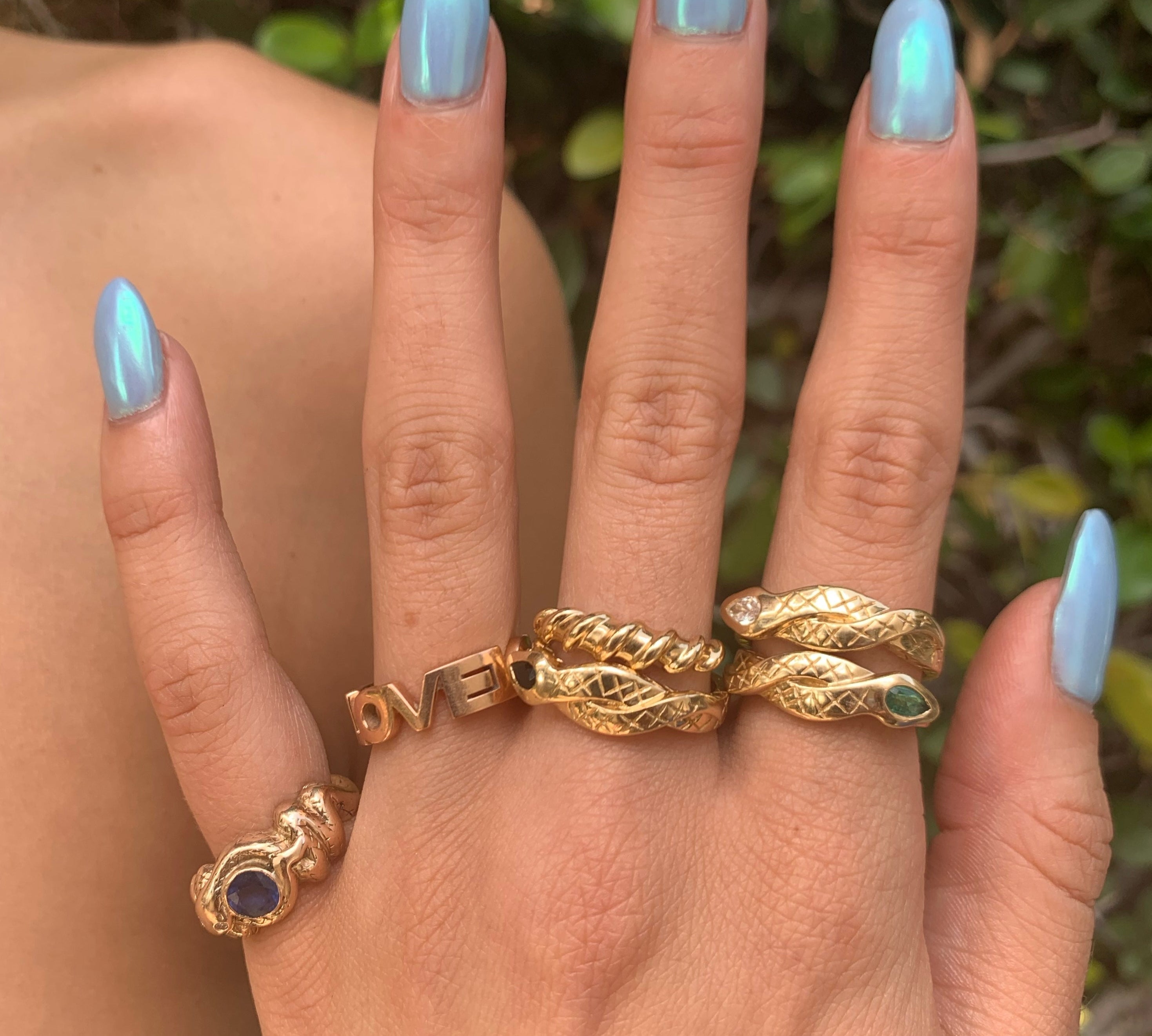 Twist Ring Band Ring Roseark Deux