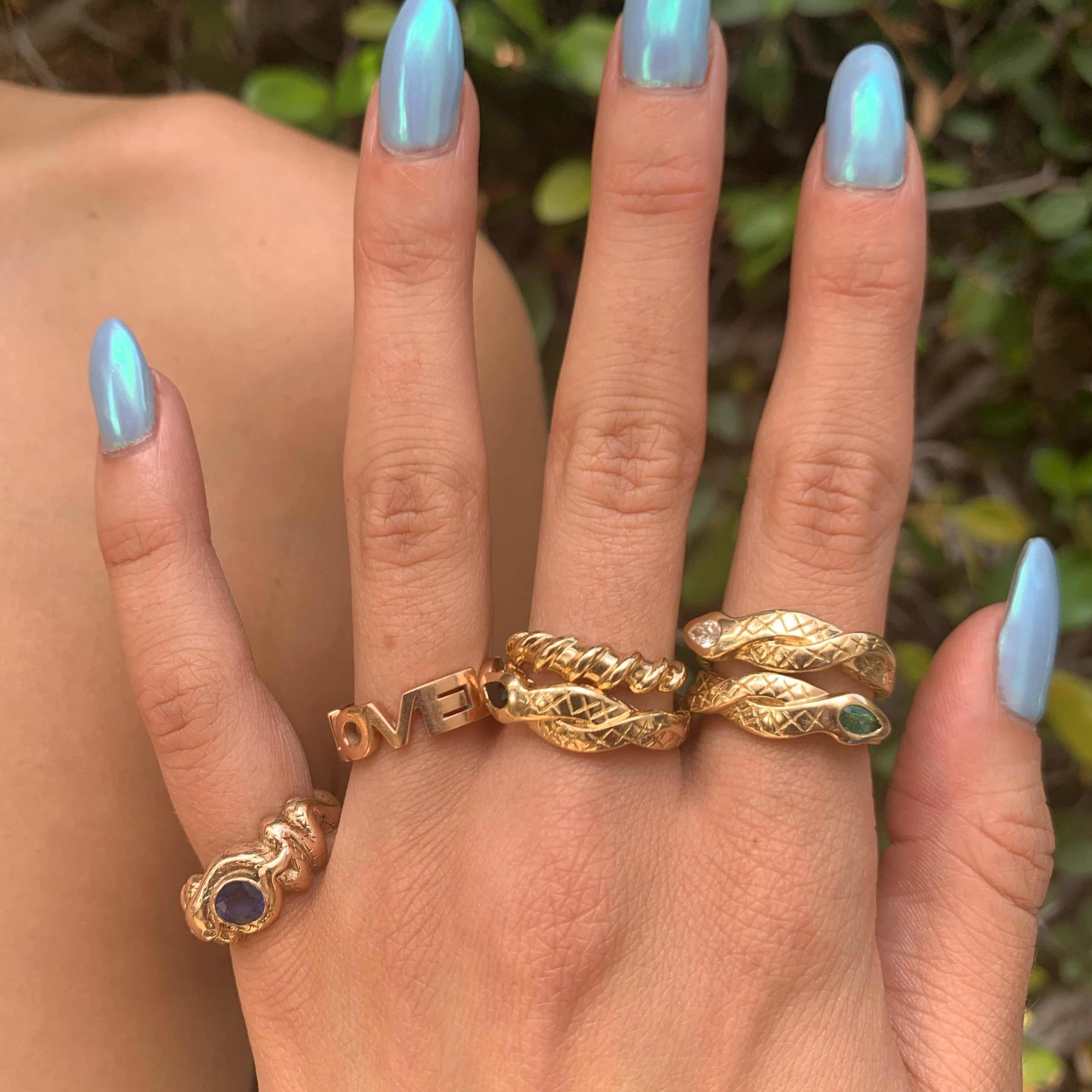 Twist Ring Band Ring Roseark Deux