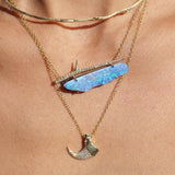 Gold Willow Collar Choker Necklace Elisabeth Bell Jewelry