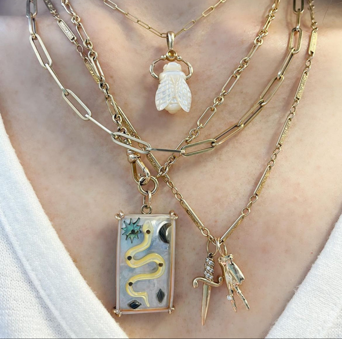 Diamond Dagger Pendant Pendant Maura Green   