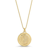 Lioness Coin Necklace, Large Pendant Necklace MAE + LANG 16 inch