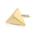 Trilogy Studs Stud Earrings MAE + LANG 14k Gold Single Yellow Gold