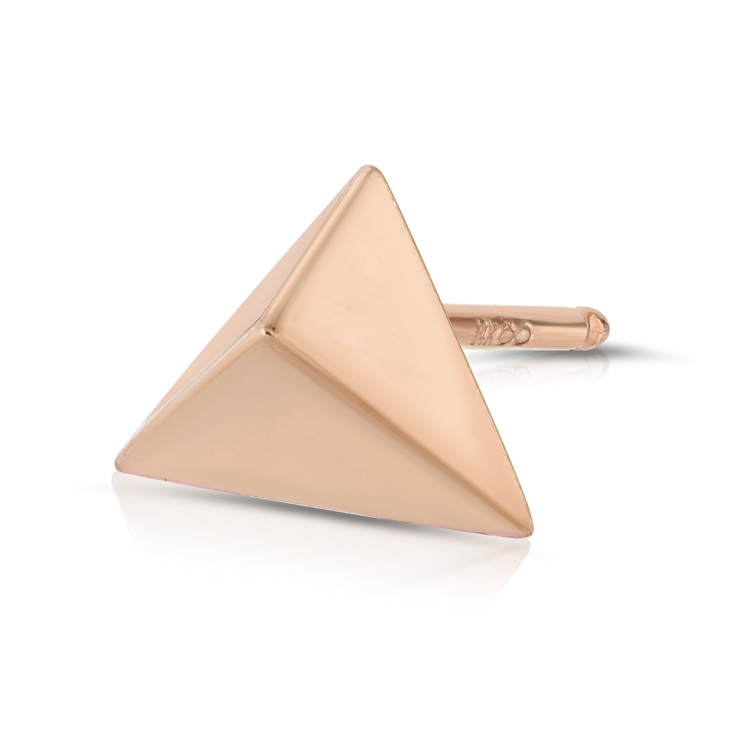 Trilogy Studs Stud Earrings MAE + LANG 14k Gold Single Rose gold