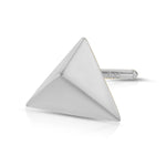 Trilogy Studs Stud Earrings MAE + LANG 14k Gold Single White Gold