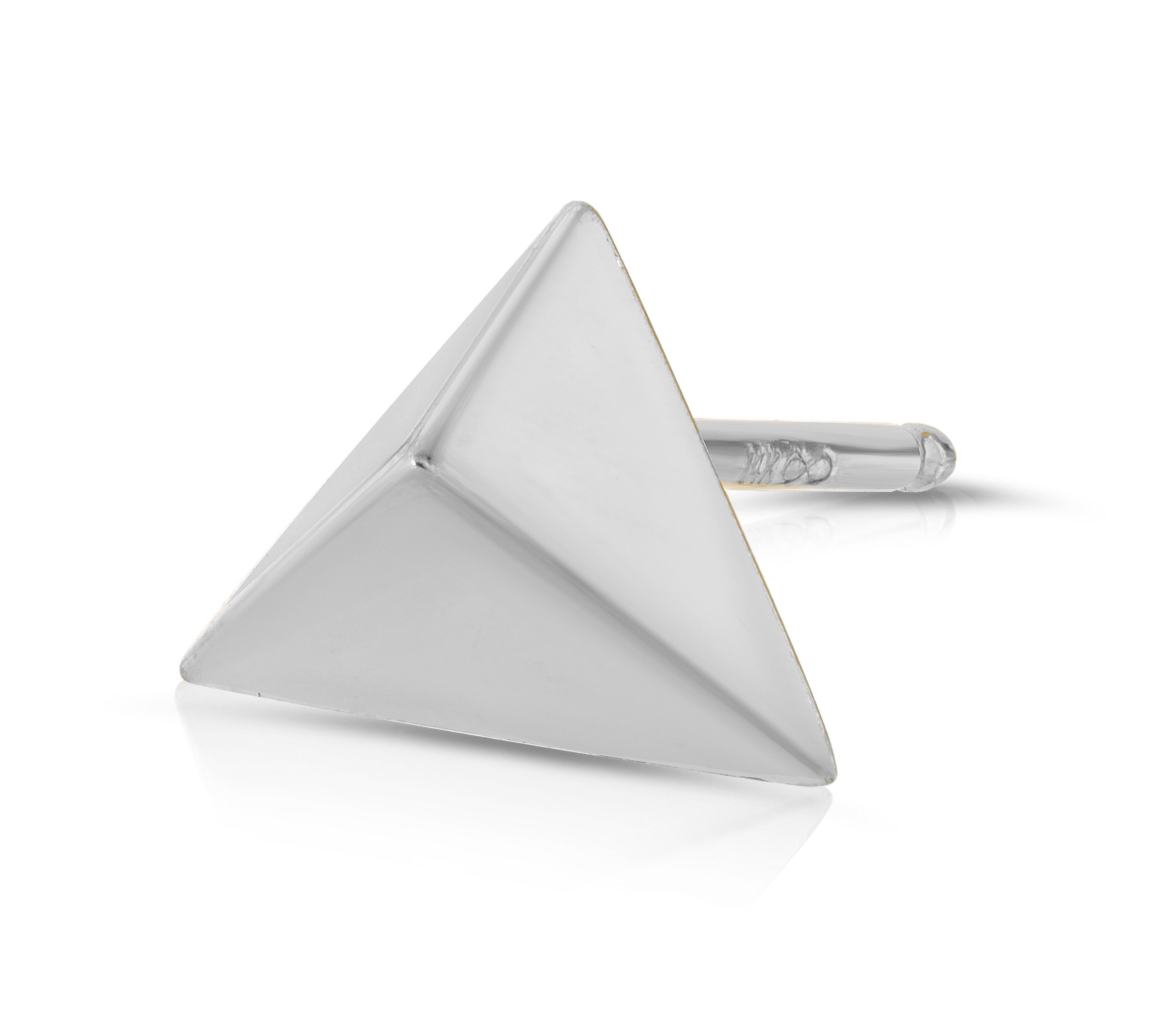 Trilogy Studs Stud Earrings MAE + LANG 14k Gold Single White Gold