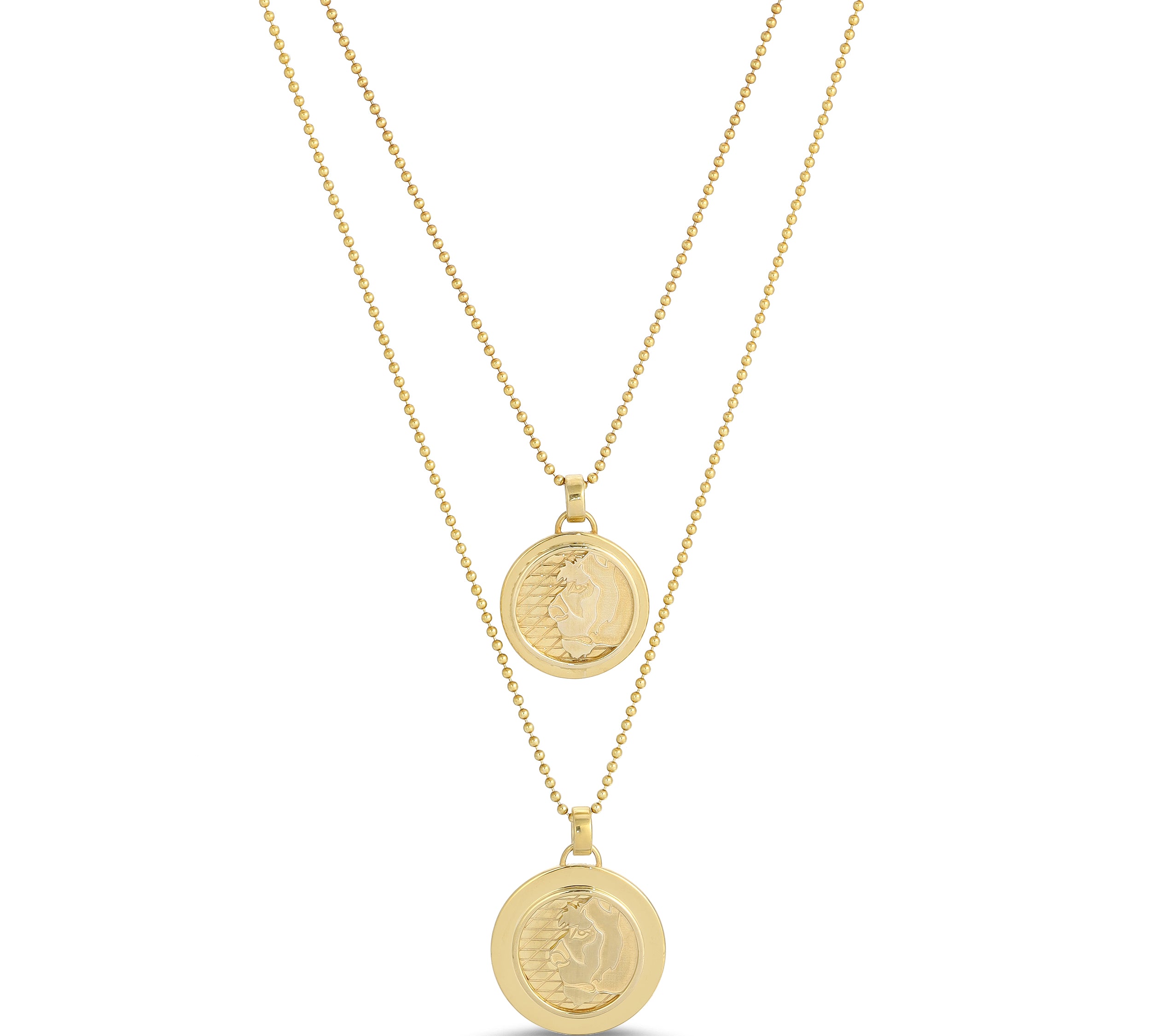 Lioness Coin Necklace, Medium Pendant Necklace MAE + LANG