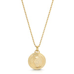 Lioness Coin Necklace, Medium Pendant Necklace MAE + LANG 16 inch