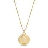Lioness Coin Necklace, Medium Pendant Necklace MAE + LANG 16 inch