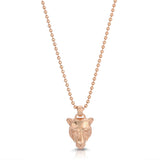 Lioness Charm Necklace, Sterling Silver Pendant Necklace MAE + LANG 16 inch Ball Chain Rose gold