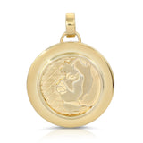 Lioness Coin Necklace, Large Pendant Necklace MAE + LANG