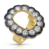 Estate Sapphire Diamond Ring
