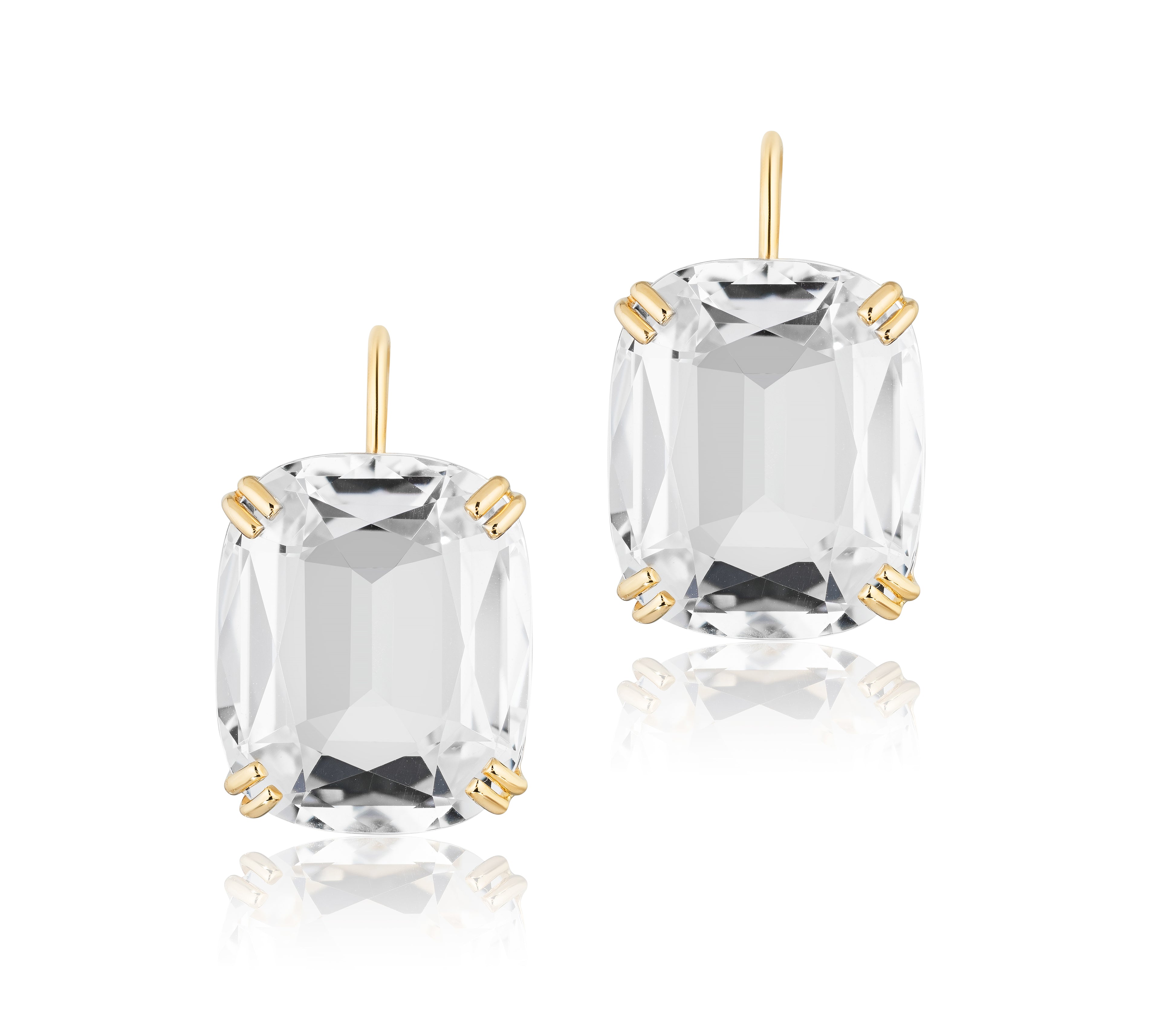 Cushion Drop Earrings Drop Earrings Goshwara