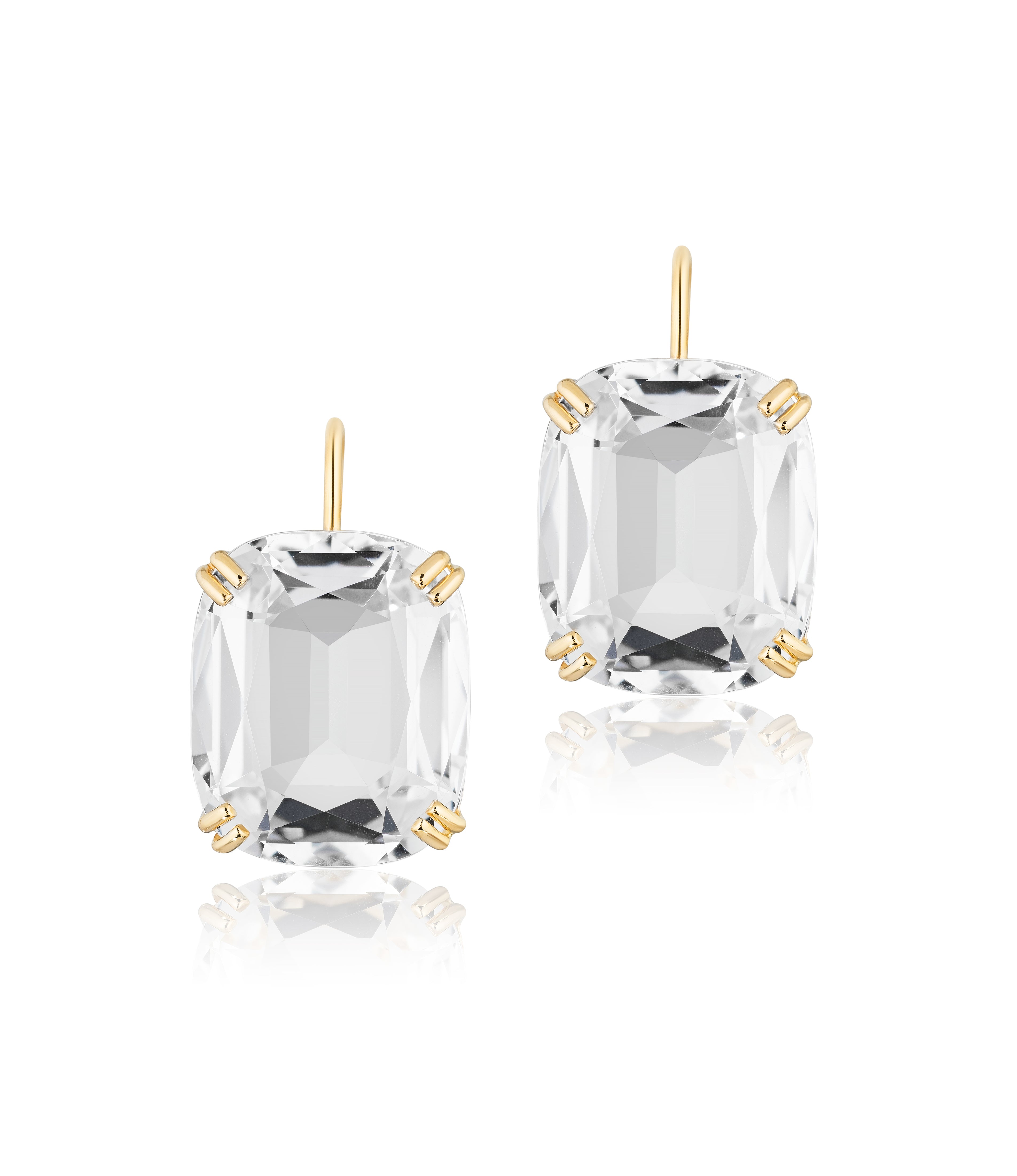 Cushion Drop Earrings Drop Earrings Goshwara