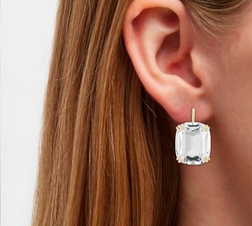 Cushion Drop Earrings Drop Earrings Goshwara