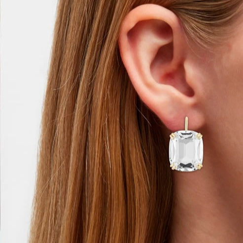 Cushion Drop Earrings Drop Earrings Goshwara