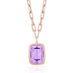 Cushion Cut Pendant Necklace Pendant Necklace Goshwara