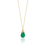 Emerald Cab Tulip Pendant Necklace Pendant Necklace Goshwara