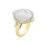 Sugar Loaf Ring with Diamonds Cocktail Ring Goshwara