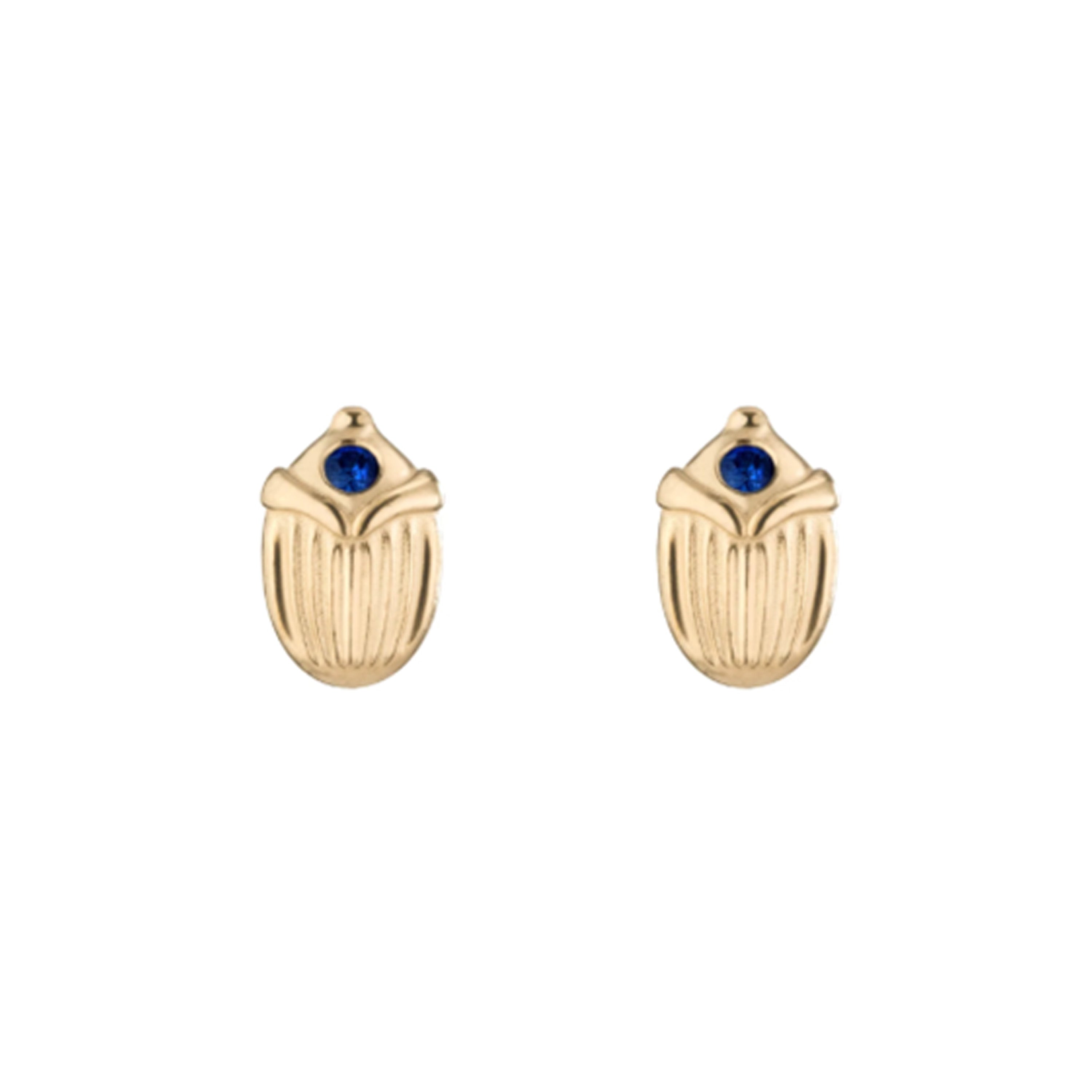 Khepri Studs Stud Earrings Selin Kent Sapphire