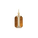 Tiger Eye Pillar Pendant Pendant RITA Fine Jewelry