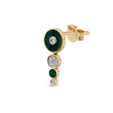 Deep Space Earrings Drop Earrings RITA Fine Jewelry Malachite Single