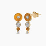 Deep Space Earrings Drop Earrings RITA Fine Jewelry Tiger's Eye Pair