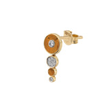 Deep Space Earrings Drop Earrings RITA Fine Jewelry Tiger's Eye Single