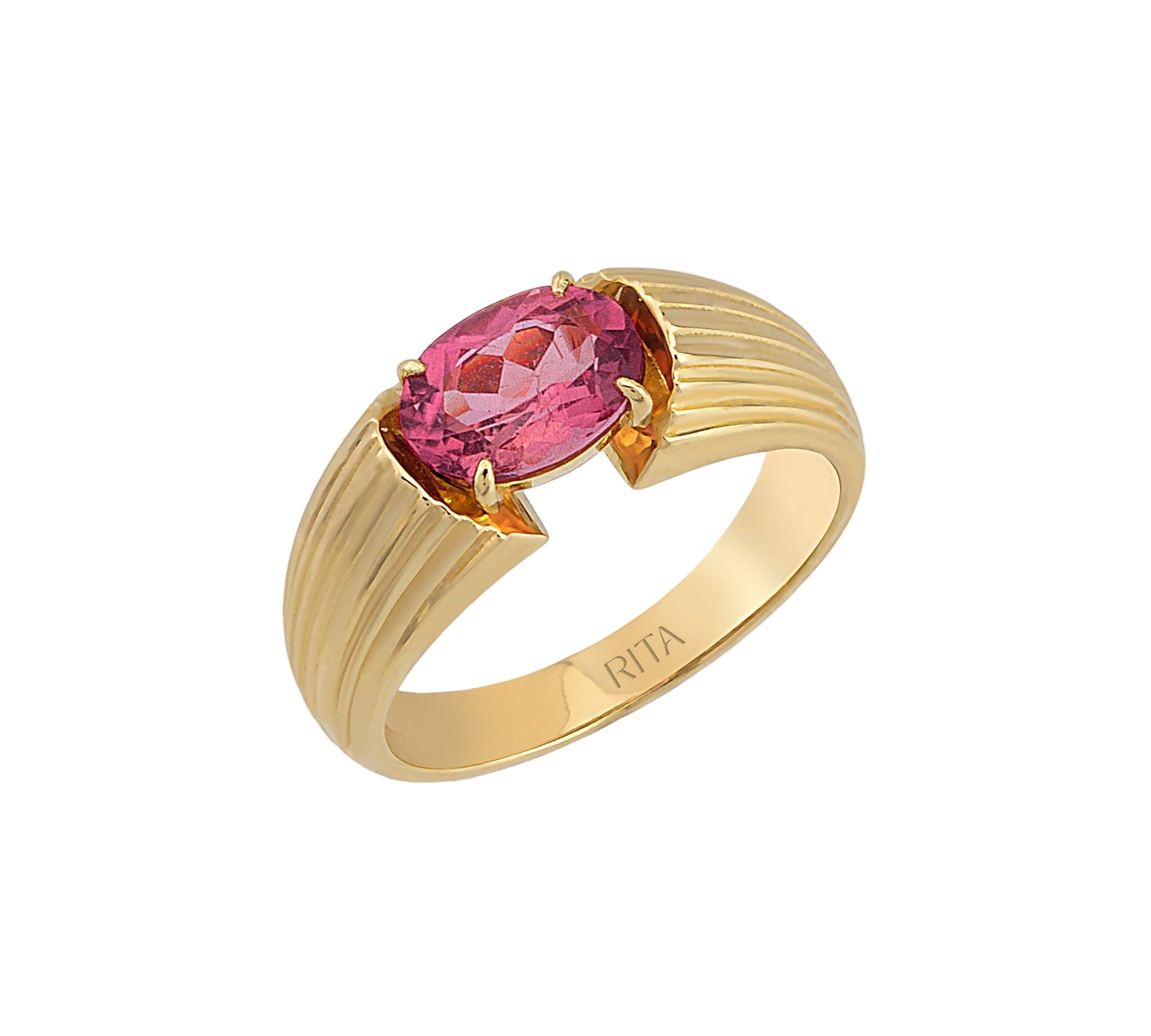 Gemstone Heirloom Ring Ring RITA Fine Jewelry Pink Tourmaline 7