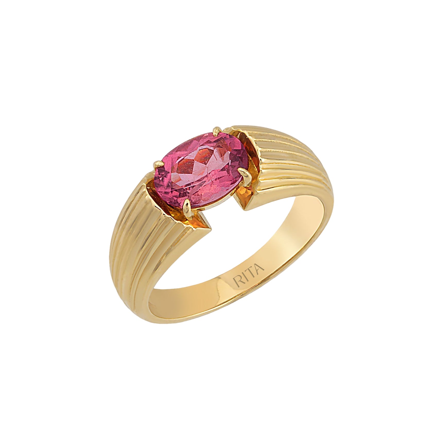 Gemstone Heirloom Ring Ring RITA Fine Jewelry Pink Tourmaline 7