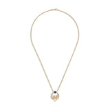 Khepri Scarab Sapphire Pendant on Snake Chain