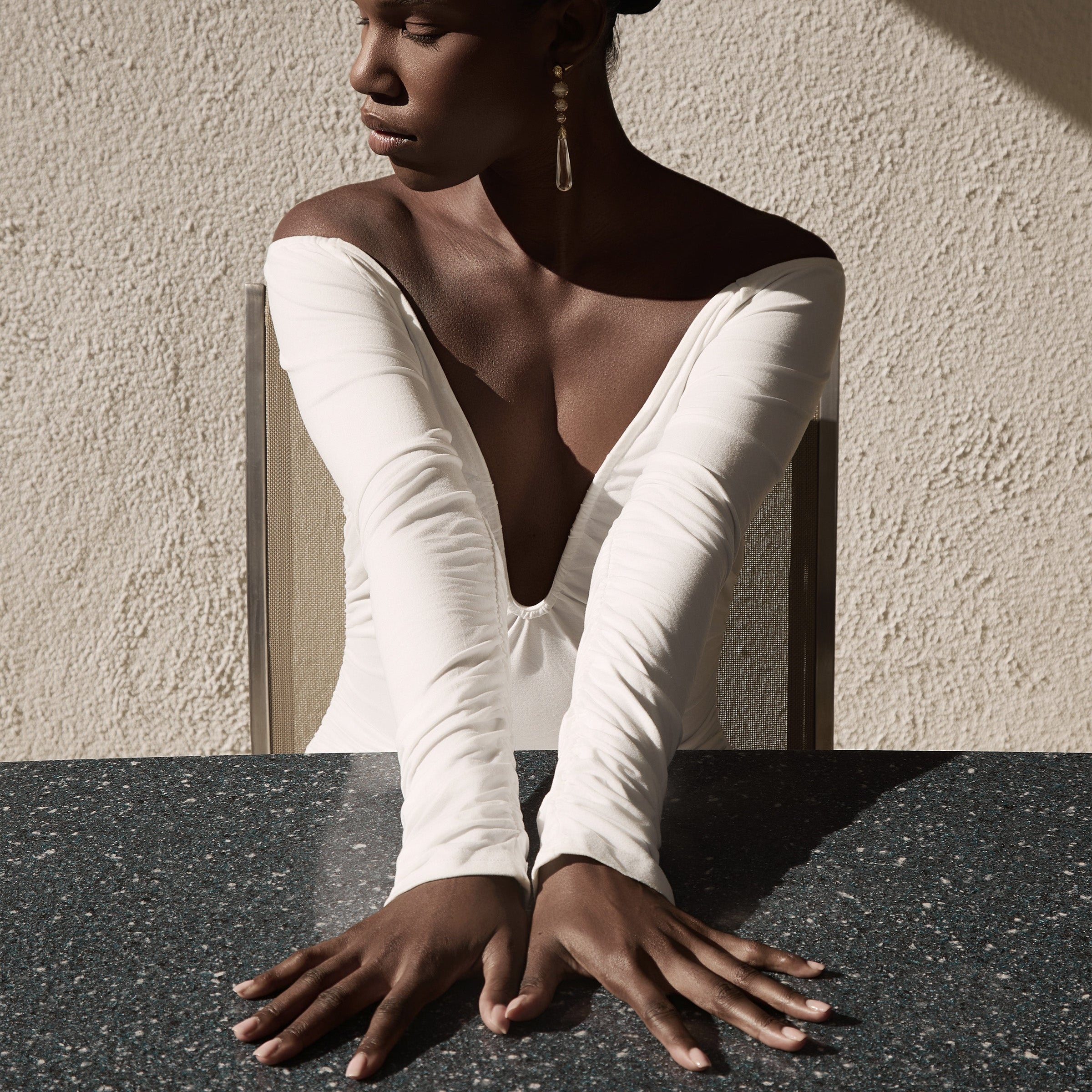 Quartz Dew Drops Drop Earrings MAE + LANG