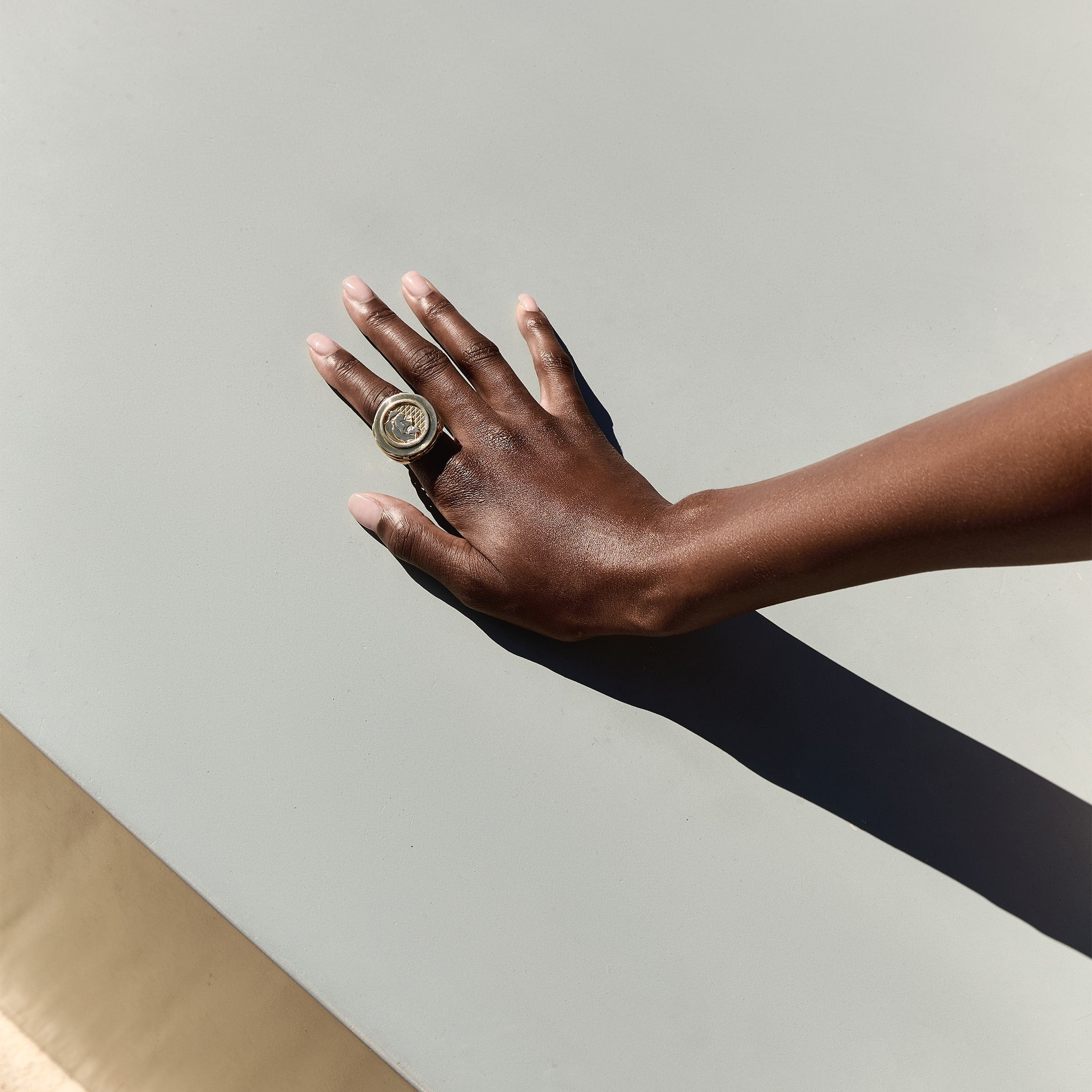Lioness Coin Statement Ring Statement Ring MAE + LANG